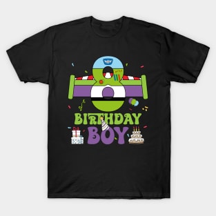 8th Birthday Boy Polical funny B-day Gift For Boys Kids T-Shirt